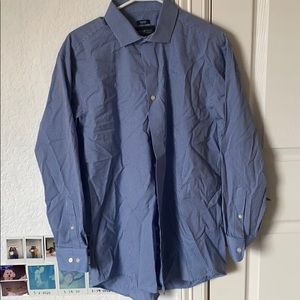 Blue Plaid Dress Shirt